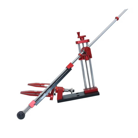 Kit d’affûtage professionnel à angle fixe avec système rotatif à 360° et pierres à aiguiser diamantées