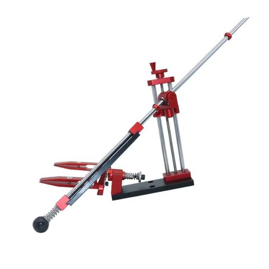 Kit d’affûtage professionnel à angle fixe avec système rotatif à 360° et pierres à aiguiser diamantées