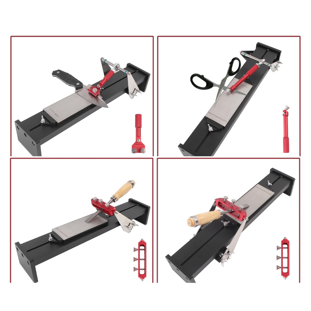 Cadre d’affûtage professionnel pour ciseaux, rabots et ciseaux à bois – Haute précision et polyvalence