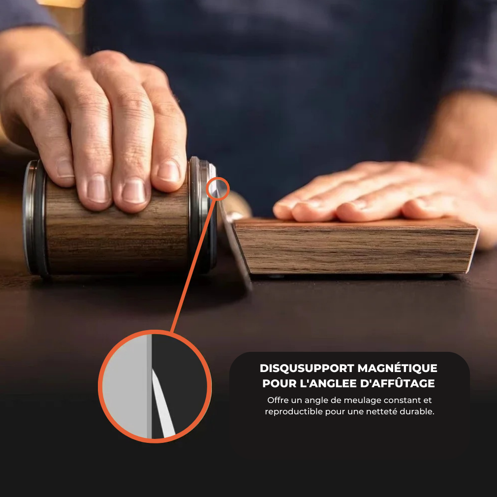 Aiguiseur à Couteaux en Bois