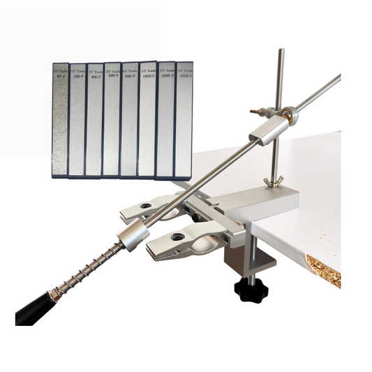 Affûteur de couteaux professionnel S06 à angle fixe avec pierres diamantées