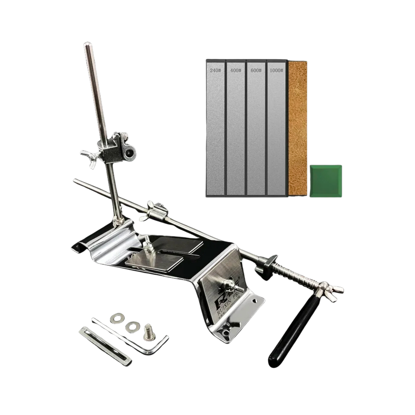 Bloc Aiguiseur de Couteaux Professionnel avec Guides d'Affûtage