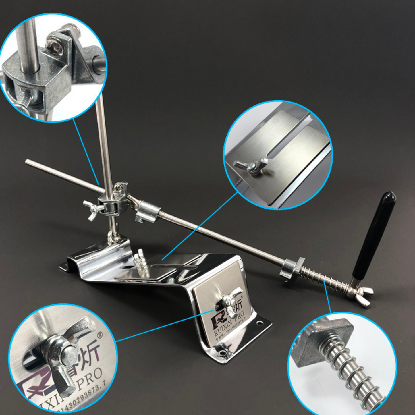 Bloc Aiguiseur de Couteaux Professionnel avec Guides d'Affûtage