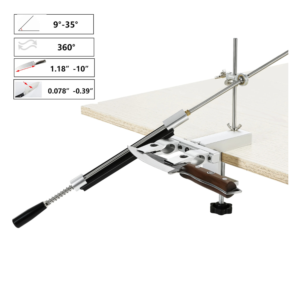 Affûteur de couteaux professionnel S06 à angle fixe avec pierres diamantées